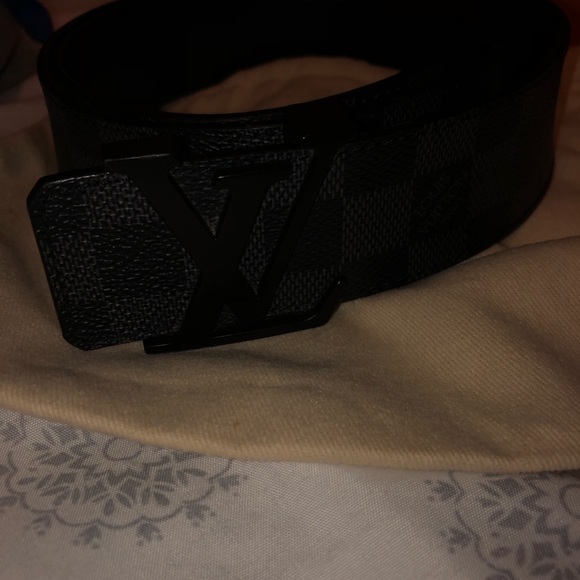 Louis Vuitton Belt Initials Damier Graphite - Picture 4 of 7